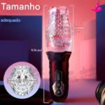 Masturbador Masculino Tornado - Estimulação Rotativa com 5 Níveis e 10 Modos Vibratórios