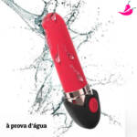 Estimulador de Clitóris Formato Batom - 10 Modos de Vibração