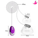 Sugador e Vibrador de Mamilo com 20 tipos de Vibração