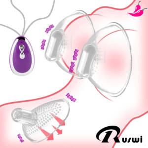 Sugador e Vibrador de Mamilo com 20 tipos de Vibração