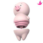 Love Porquinho - Vibrador Simulador de Sexo Oral com Língua e 6 Níveis de Estimulação