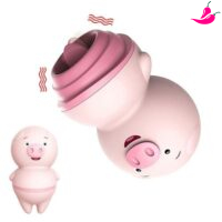 Love Porquinho - Vibrador Simulador de Sexo Oral com Língua e 6 Níveis de Estimulação