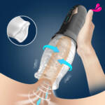 Masturbador Masculino Tornado - Estimulação Rotativa com 5 Níveis e 10 Modos Vibratórios