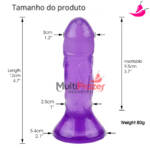 Pênis de Silicone com Ventosa