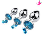 Kit Plug Anal com Jóia e Sino - Runyu