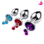 Kit Plug Anal com Jóia e Sino - Runyu