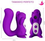 Vibrador Esquilo Kiss Toy Miss UU - Vibrador Feminino e Sugador de Clitóris