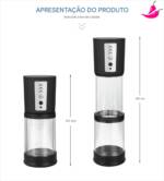 Bomba Peniana Elétrica Recarregável com 3 Níveis de Sucção – Estimulador Masculino