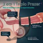 Anel Peniano Vibratório - 3 em 1