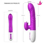 BigLove FOX - Vibrador Rabbit Consolo Vai e Vem com Simulador de Sexo Oral