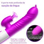BigLove FOX - Vibrador Rabbit Consolo Vai e Vem com Simulador de Sexo Oral
