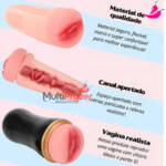 Masturbador Masculino em Forma de Vagina Apertada - FlexTur