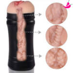 Masturbador Masculino Vagina Realística em Formato de Garrafa Discreta - OldGold