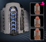 Masturbador com Vibrador - 2 em 1