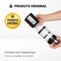 Bomba Peniana Elétrica Recarregável com 3 Níveis de Sucção – Estimulador Masculino