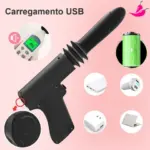 Pistola Consolo Automático Vai e Vem Estimulação & Penetração Intensa