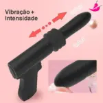 Pistola Consolo Automático Vai e Vem Estimulação & Penetração Intensa