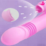 Sense Pleasure - Vibrador Rabbit Vai e Vem Ponto G e Simulador de Sexo Oral Clitóris