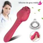 Sugador de Clitóris & Vibrador Interno - Rosê