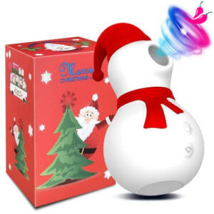 Vibrador & Sugador Penguin Noel com 10 Níveis de Sucção