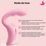 Vibrador com Estimulo no Ponto G e Sugador de Clitóris - Sunbabe