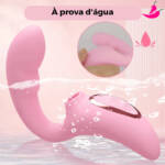 Vibrador com Estimulo no Ponto G e Sugador de Clitóris - Sunbabe