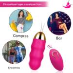 Vibrador Feminino Bullet Egg com Controle Remoto a Distância