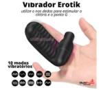 Vibrador para Clitóris e Ponto G Dedeira Vibratória - Erotik