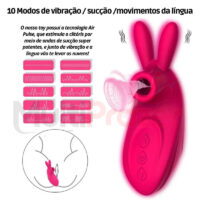 Vibrador de Clitóris e Simulador de Sexo Oral - Vibrador Coelinho da Sorte