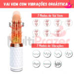 Dildo Consolo Pênis Realístico com Movimento Automático de Vai Vem