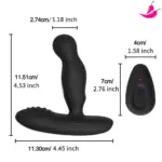 Estimulador de Próstata 360° com Controle Remoto à Distância - Levett