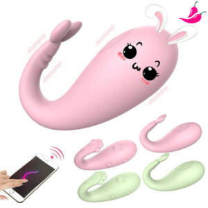 Vibrador de Ponto G e Clitóris com Controle Bluetooth Silencioso - Friendly Sexy