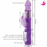 Vibrador Rabbit e Estimulador de Clitóris com 12 Velocidades
