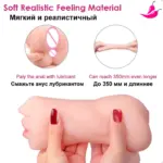 Masturbador Masculino Completo - Boca, Vagina e Ânus com Texturas