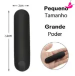 Mini Vibrador e Estimulador Bullet com 10 Velocidades Intensas