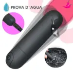 Mini Vibrador e Estimulador Bullet com 10 Velocidades Intensas
