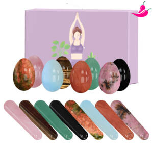 Kit de Pedras Egg para Pompoarismo Energético - Equilibre seus Chakras