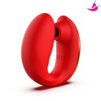 Vibrador e Sugador de Clitóris Potente e Articulável - Tina SenseRed