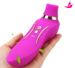 Sugador de Clitóris & Vibrador com Aquecimento a Prova de Água e Silencioso