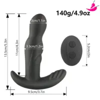 Vibrador Anal Estimulador de Próstata com Rotações 360° e Controle Remoto- Optimus