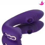 Vibrador de Ponto G com Sugador de Clitóris - Vasana