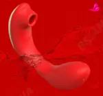 Vibrador e Sugador de Clitóris Potente e Articulável - Tina SenseRed