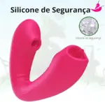 SINDY- Vibrador Feminino com Sugador de Clitóris e Simulador de Sexo Oral c/ Controle Remoto