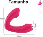 SINDY- Vibrador Feminino com Sugador de Clitóris e Simulador de Sexo Oral c/ Controle Remoto