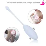 Vibrador Ovinho Bullet com Controle Remoto e 12 Níveis de Vibrações - DanX