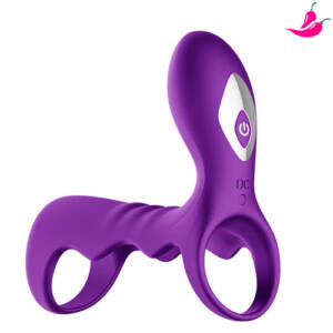 Anel Peniano com Estimulação Tripla para Casais Durante a Penetração - Treefor4