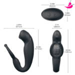 Massageador de Próstata com 9 Modos de Vibração