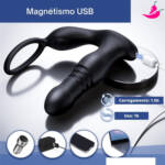 Massageador de Próstata com Controle Remoto 3 em 1