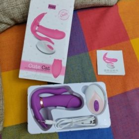 Vibrador de Clitóris, Ponto G e Ânus com Aquecimento Inteligente - Cute Cat photo review