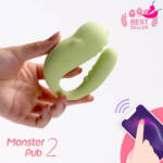 Monster Pub 2x - Vibrador Feminino com Controle por APP Sem Limites de Distância
